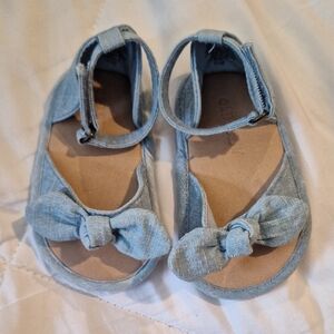 Old Navy, Light Denim Blue Sandals, 6-12 months